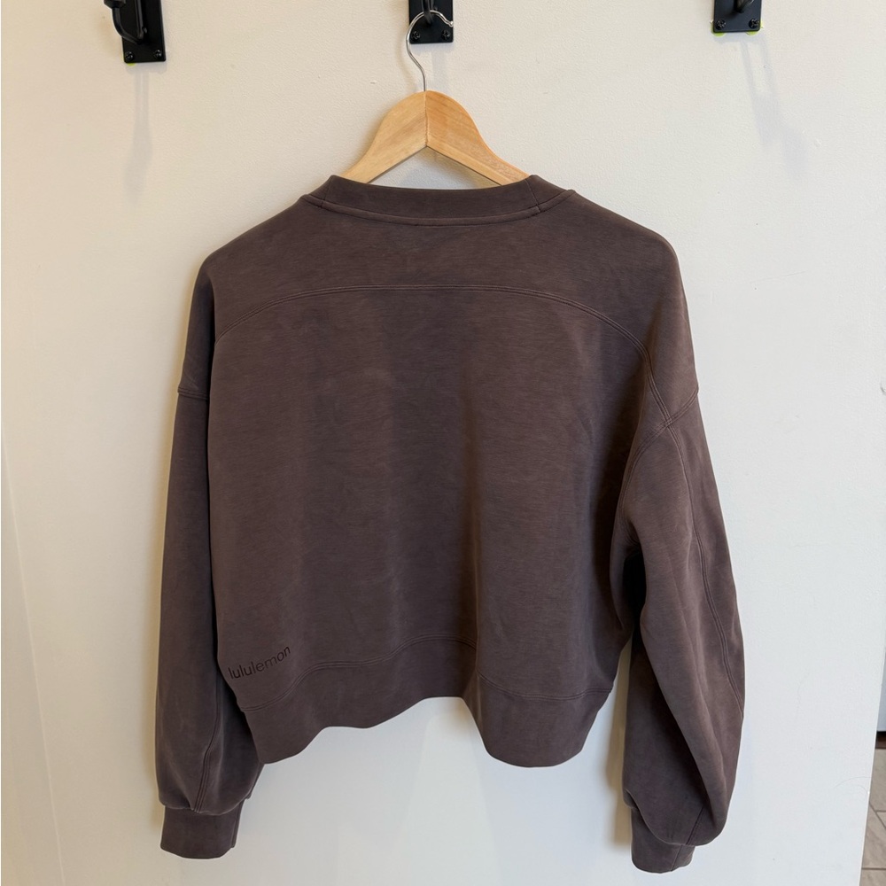 Lululemon Espresso Softstreme Cropped Pullover